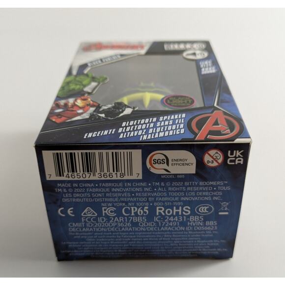 MARVEL Bitty Boomers Black Panther Black Light Mini Bluetooth Speaker NEW SEALED - Picture 5 of 6